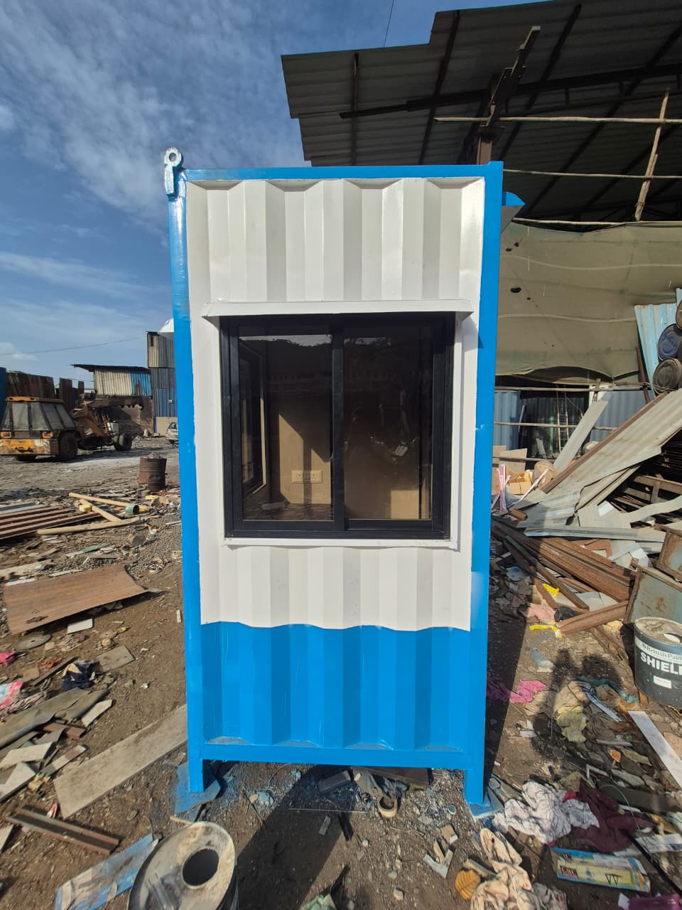 Portable Security Guard Cabin at Factory Gate